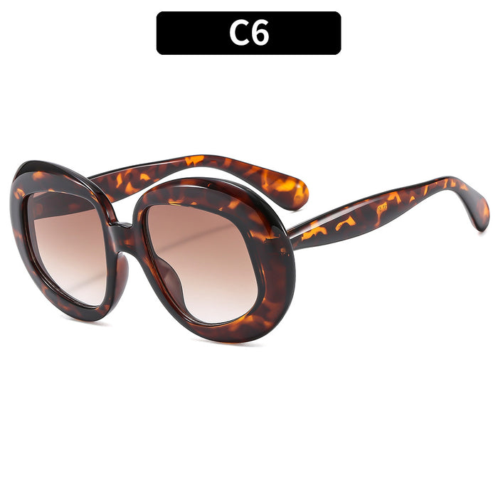 Wholesale Oval Large Frame PC Sunglasses JDC-SG-XIa077