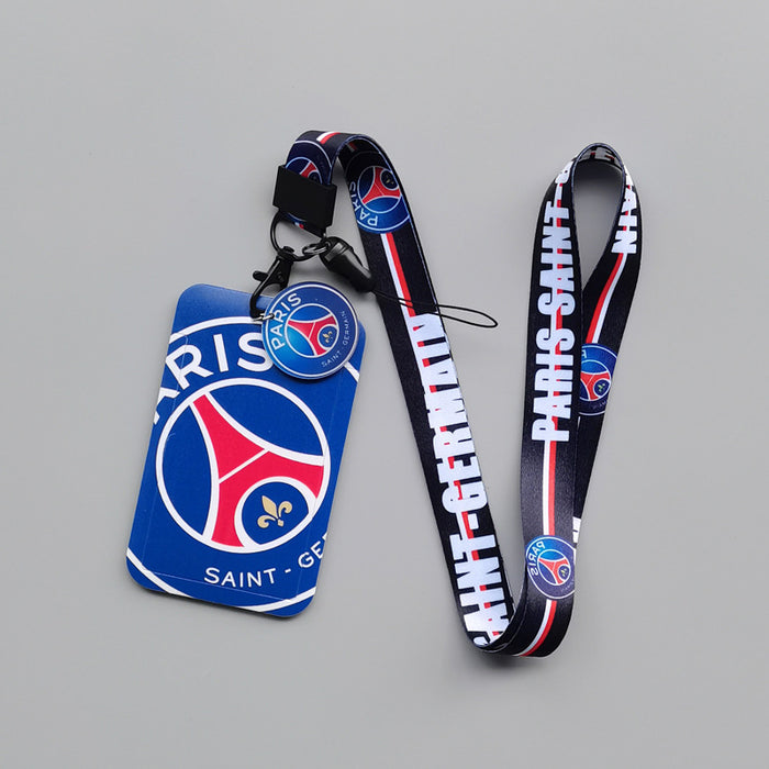 Wholesale football team Lanyard Keychain Cartoon animation hard
