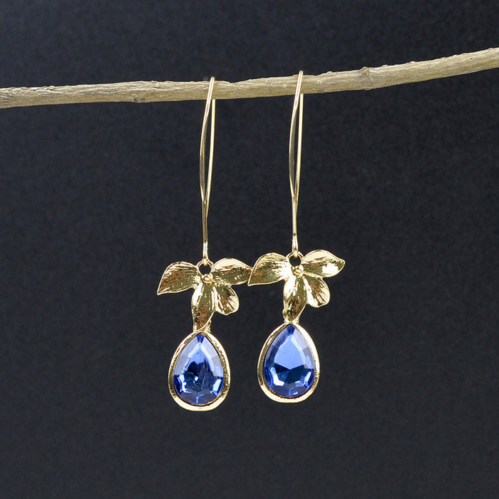 Wholesale 2pcs Retro Round Flower Tassel Earrings