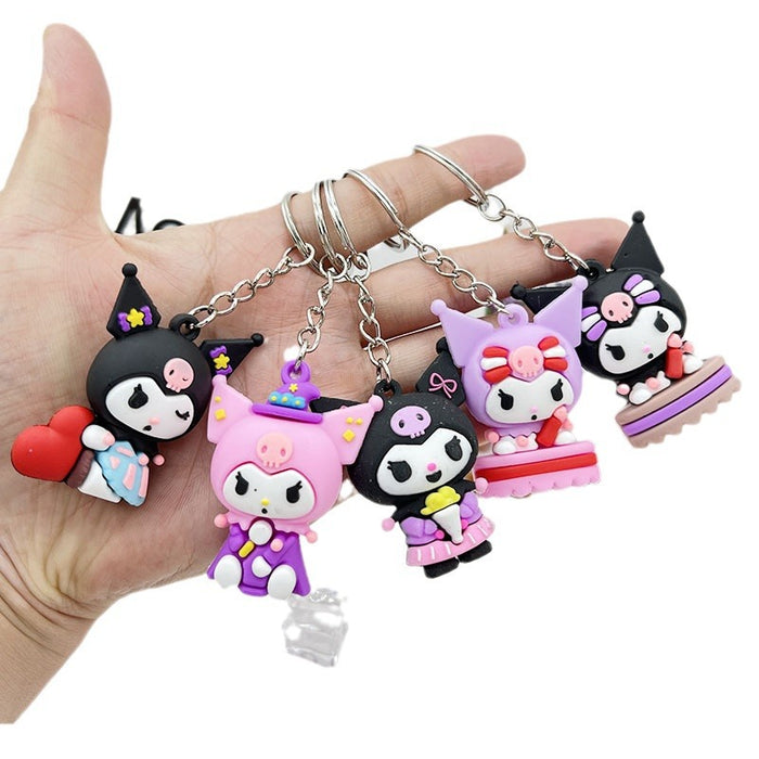 Wholesale  Cartoon  Key Chain Doll Pendant Flower Key Chain  Doll Pendant