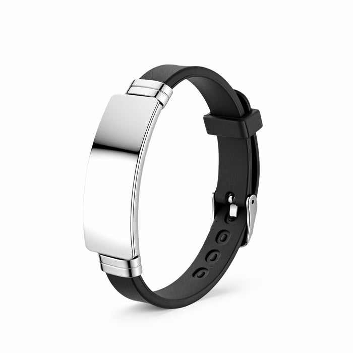 Wholesale Men' s Stainless Steel Engraved Bracelet,  Jewelry Accessor