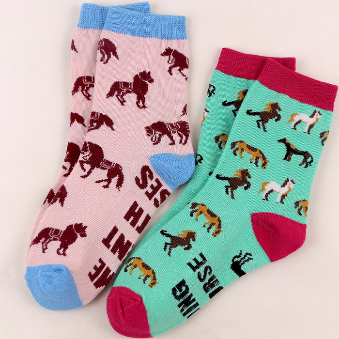 Wholesale Personality Horse Pattern Socks
