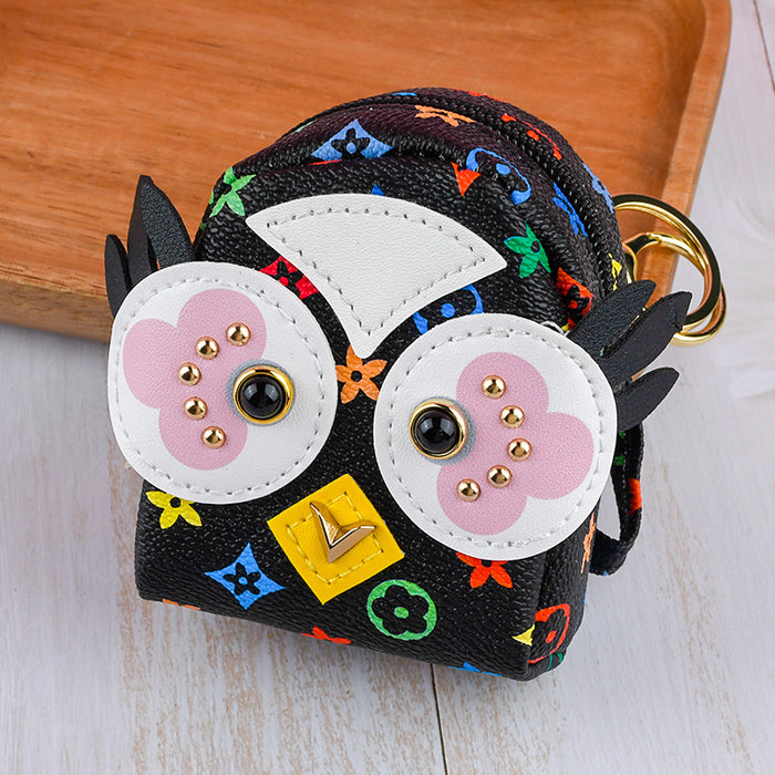 Wholesale PU Owl Key Pendant JDC-KC-DiPN001