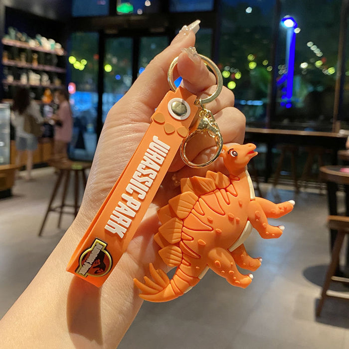 Wholesale Trendy Dinosaur Keychain Toy Metal Cartoon T-Rex Charm MOQ≥3