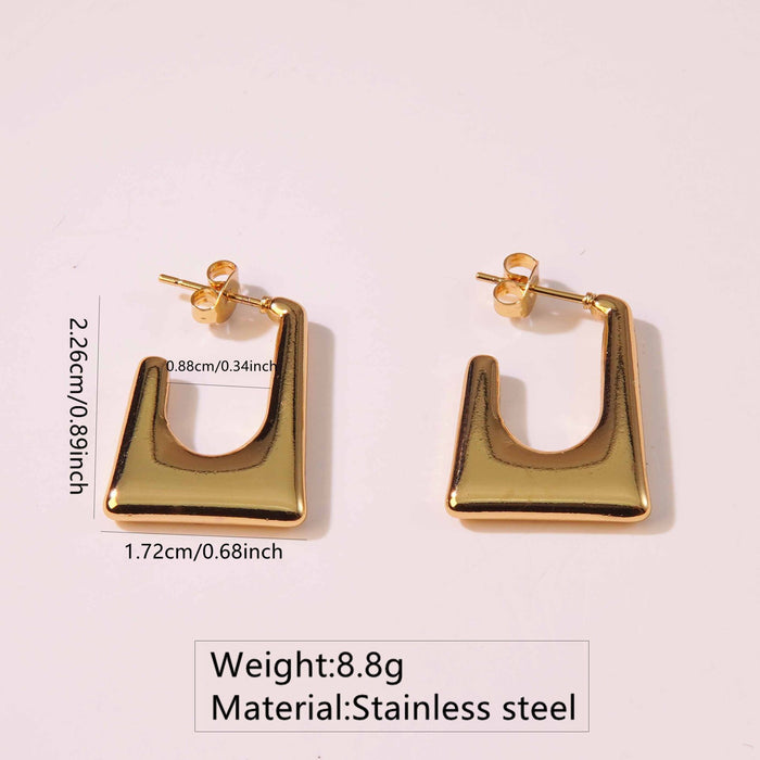 Wholesale Stainless Steel Geometric Earrings Earrings