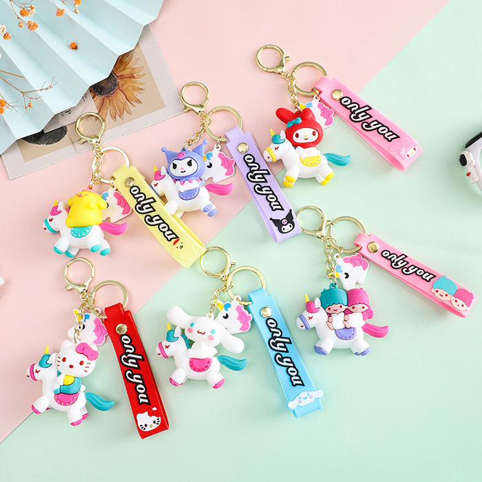 Wholesale Silicone Cartoon Doll Keychain JDC-KC-MingT156