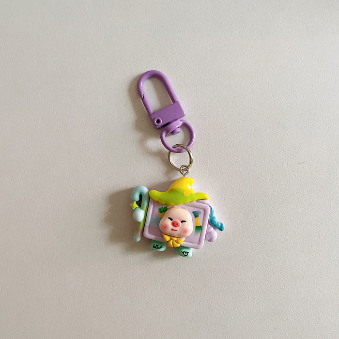 Wholesale New cartoon keychain pendant, cute backpack hanging accessory, backpack accessory