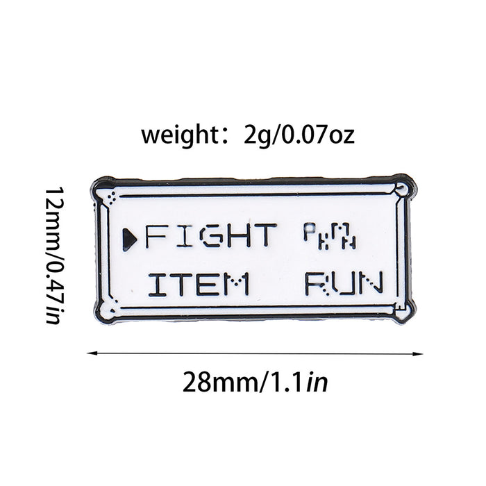 Wholesale Modern Enamel Letter Brooch Set English Quote Pins For Bag et Decor Fashion Accessory