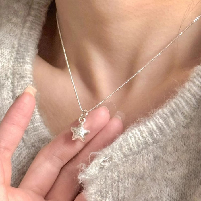 Wholesale  S925 Sterling Silver Butterfly Necklace Gift Female Niche Personalized Pendant