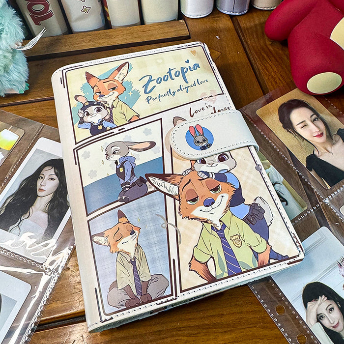 Wholesale PU Leather A6 Loose-Leaf Notebook - Stylish Cartoon Journal
