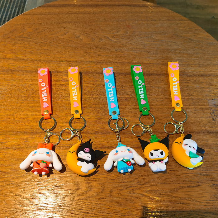 Wholesale Cartoon Doll 3D Rubber Keychain JDC-KC-Tingm065