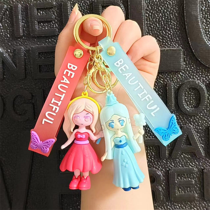 Wholesale Cartoon Silicone Doll Keychain JDC-KC-HaoXi003