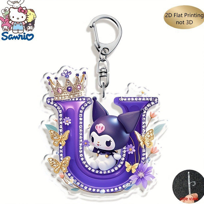 Wholesale Acrylic 26 Letter Alphabet Keychain Set Cute Cartoon Design MOQ≥2