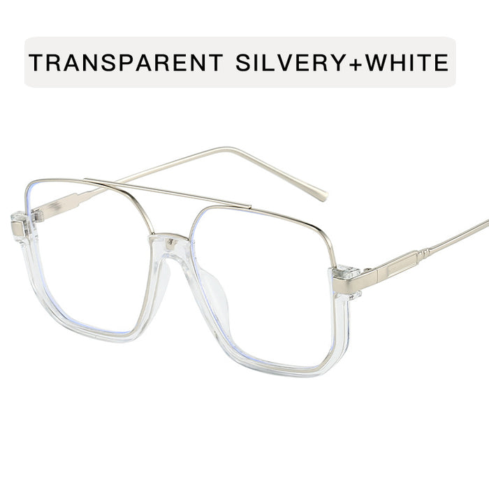 Wholesale Double Beam Half Frame Metal Sunglasses Women's  Anti-UV Sunglasses