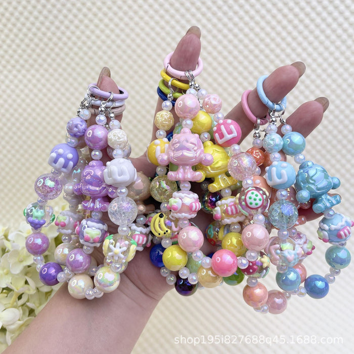 Wholesale Bracelet Decorative Pendant Mobile Phone Hanging Keychain Doll DIY Cute Bag Hanging Chain