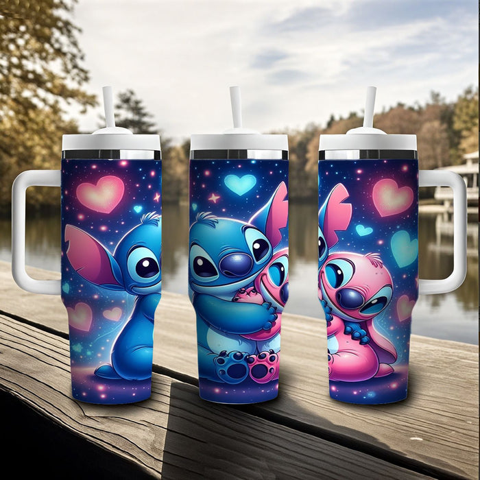 Wholesale Tumbler Cute Cartoon Pattern 40OZ Stainless Steel Car Ice Bullies Cup