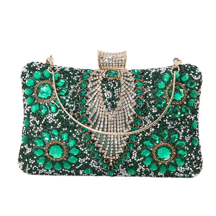 Wholesale Women's Diamond Studded Dinner Bags Banquet Dresses Hand-held Crossbody Hand-held Bags Women's Small Bags JDC-HB-MM010