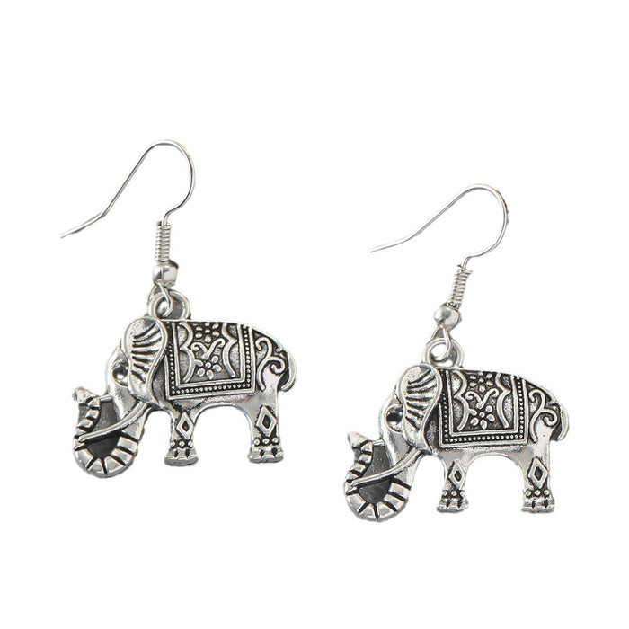 Wholesale Alloy Elephant Earrings JDC-ES-KaY005