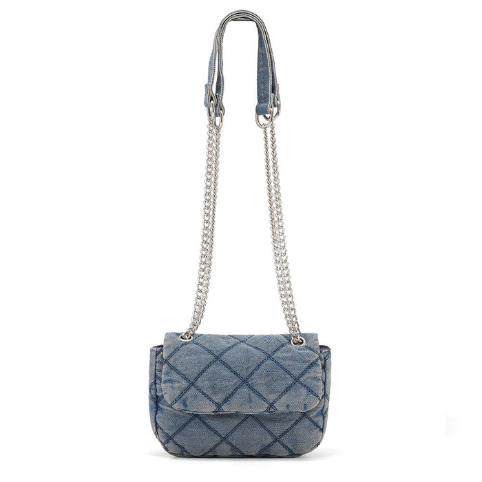 Wholesale Denim Diamond Chain Crossbody Shoulder Bag JDC-SD-JuLiP004