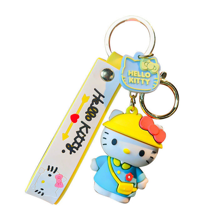 Wholesale Cartoon Three-dimensional Silicone Doll Keychain JDC-KC-MZL005