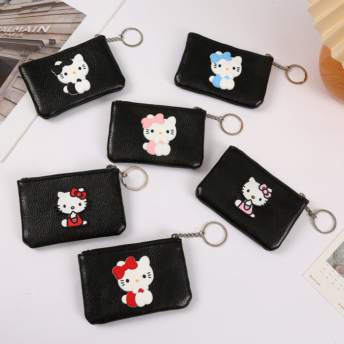 Wholesale Cartoon Cute PU Zipper Coin Purse Keychain JDC-KC-YiK007