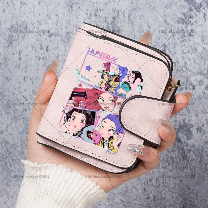 Wholesale Cute Devil Hunter PU Wallet For Women Card Holder Coin Purse Youth Campus Fashion Accessory