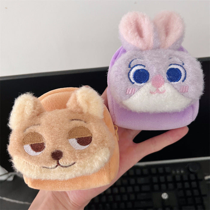 Wholesale Cute cartoon plush portable wallet