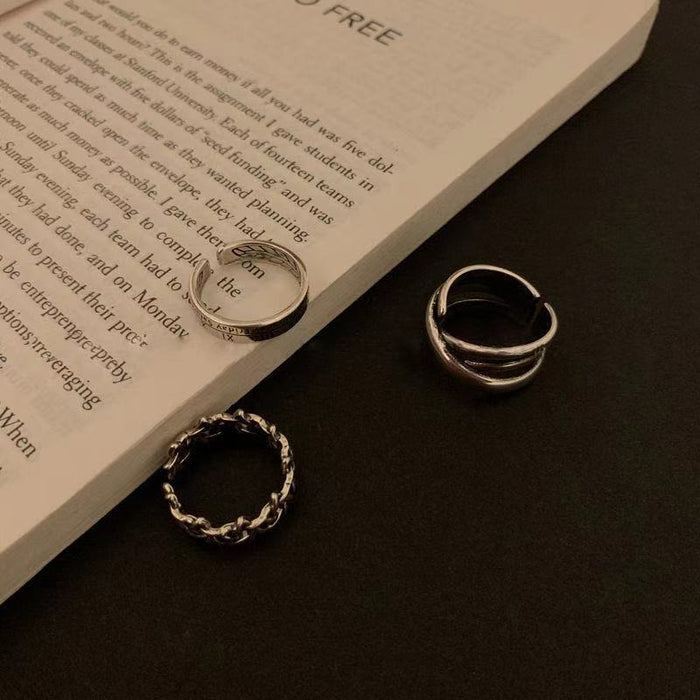Wholesale Open Ring Women's Fashion Tail Ring Men's Cold Style Adjustable Couple Ring
