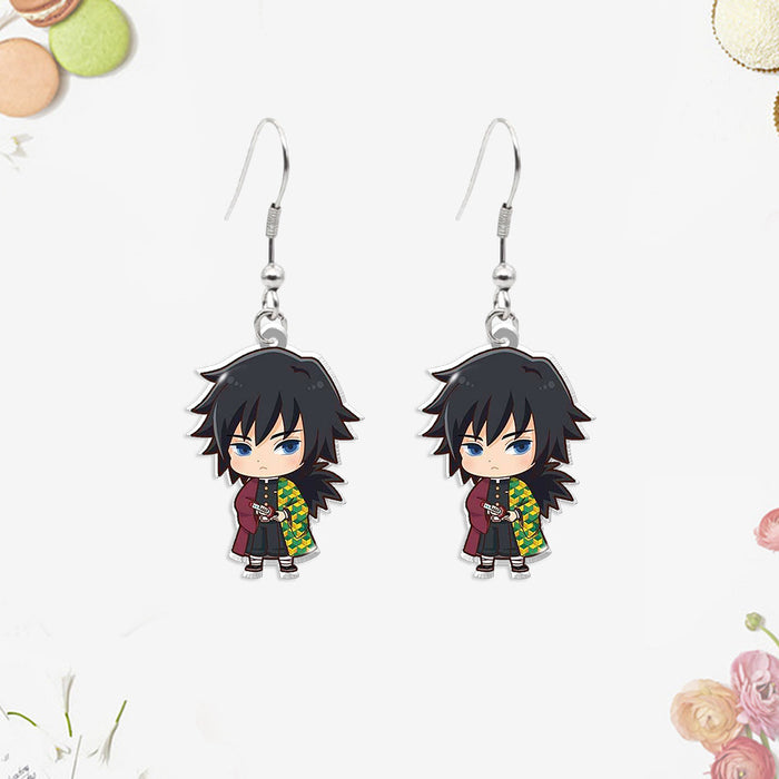 Wholesale Acrylic heat shrink earrings small pendants for teenagers