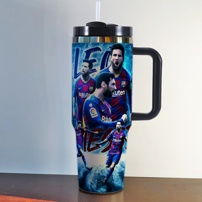 Wholesale Tumbler Stainless Steel Insulated Mug,  40oz Large Capacity,  Football Style