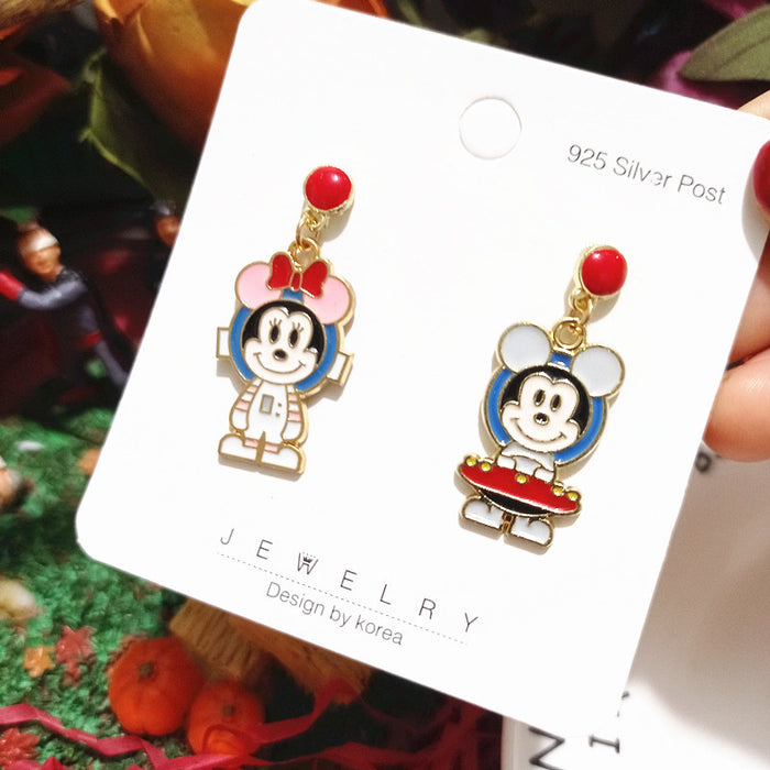 Wholesale Cute Cartoon Astronaut Alloy Earrings JDC-ES-Xingj029