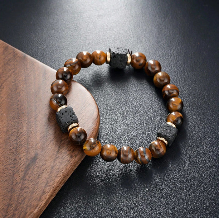 Wholesale Lava Block Volcanic Rock Bracelet