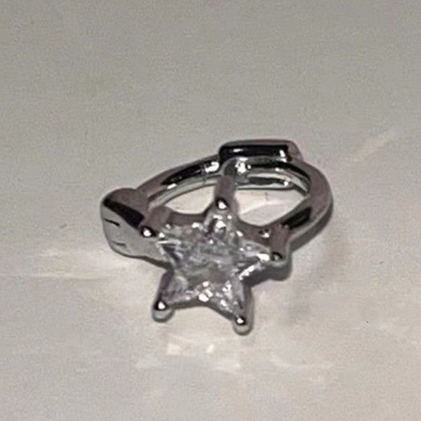 Wholesale Lovely ear buckle earrings two types of design  shiny  two types of star ear bone nails for women