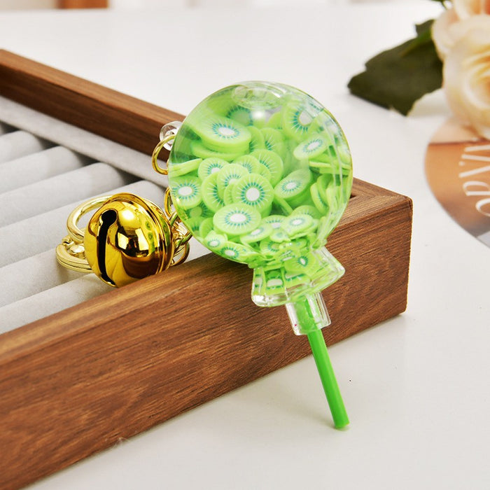 Wholesale Liquid Glitter Bottle &  Lollipop Acrylic Oil-Filled Keychain