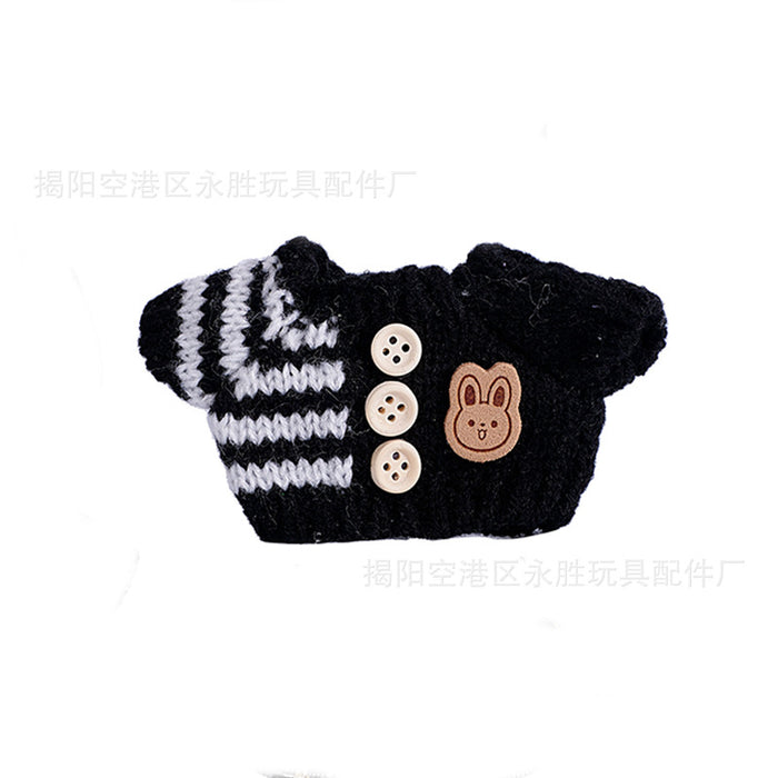 Wholesale 6pcs/set Only Clothes Are Suitable for Vinyl Dolls,  Plush Dolls and Other Wearable Wool Clothes to Change Clothes