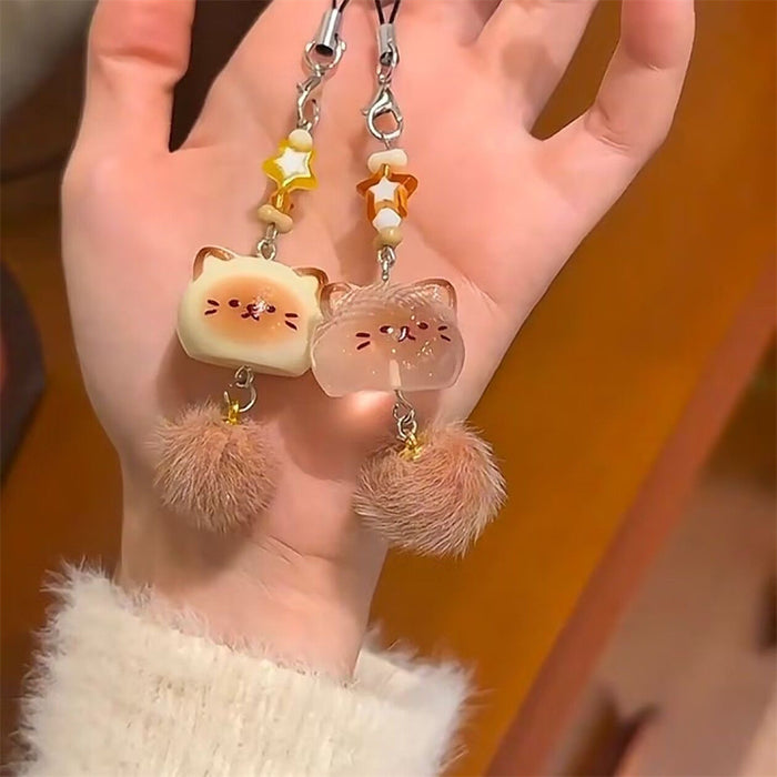 Wholesale Plush Kitten Cute Cartoon Pendant Mobile Phone Chain Key Hanging Ornaments