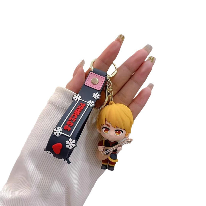 Wholesale Cartoon Doll Silicone Keychain JDC-KC-JuShu038