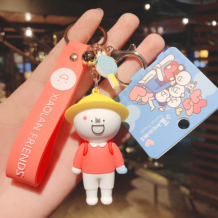 Wholesale Cartoon Silicone Doll Keychain JDC-KC-HaoXi021