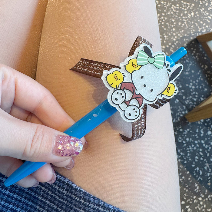 Wholesale Student' s signature pen with cute puppy bow