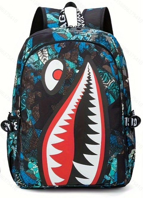 Wholesale Shark Personalized Pattern Printing Backpack Bags