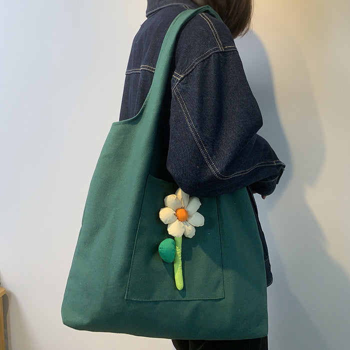 Wholesale Canvas bag, single shoulder flower sail bag, vest bag, shopping bag