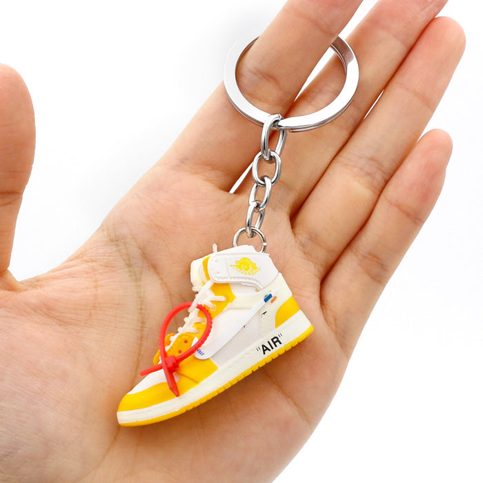 Wholesale PVC Mini Basketball Shoe Keychain JDC-KC-QLPing008