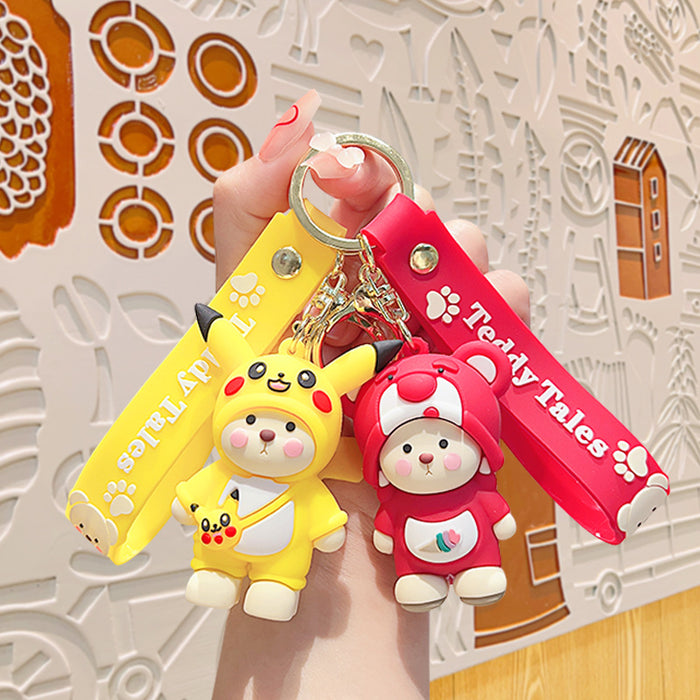 Wholesale Cartoon Doll Soft Plastic Keychain JDC-KC-KuM011