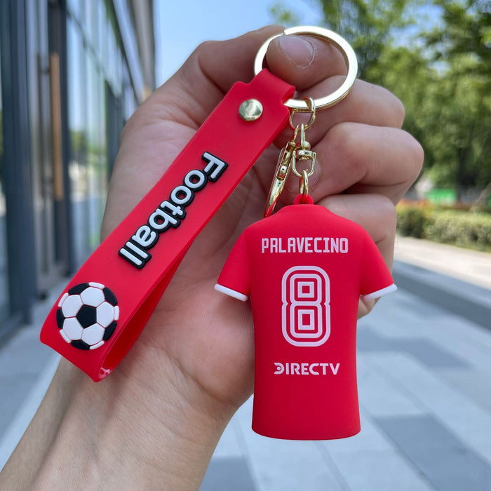 Wholesale Creative cartoon football jersey keychain bag hanging bag car keychain accessories small gift wholesale