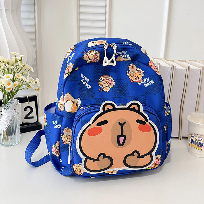 Wholesale New children's backpack with large capacity printed backpack to reduce weight