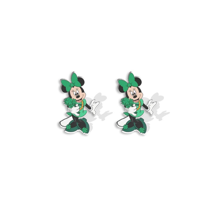 Wholesale St. Patrick's Day Cartoon Plastic Resin Earrings (F) JDC-ES-XiangL068