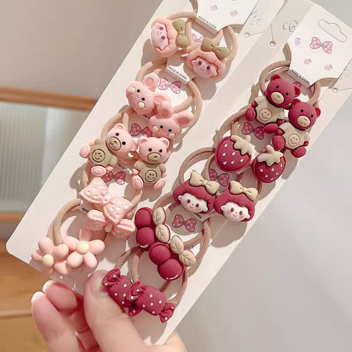 Wholesale Cartoon Cute Animal Hair Band Does Not Hurt Hair Rope Hair Accessories
