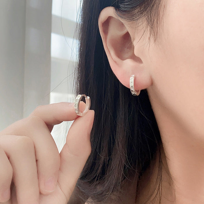 Wholesale Ear Ring silver Ring Earrings Women's Niche Design Earrings