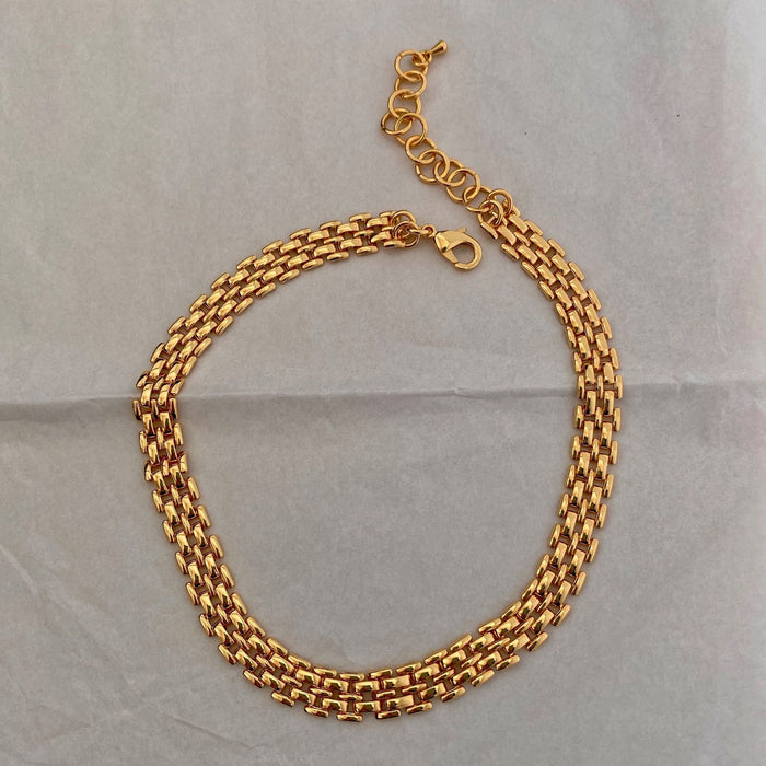 Wholesale New Product Pendant Personalized Titanium Steel Gold Plated Weaving Style Bracelet