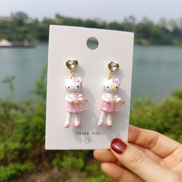 Wholesale Cute Resin Cartoon Earrings JDC-ES-Xiaox018